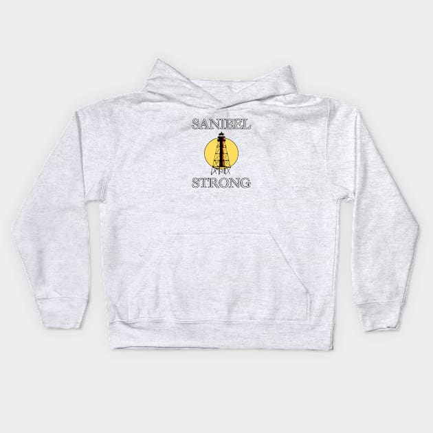 SANIBEL STRONG Kids Hoodie by Trent Tides